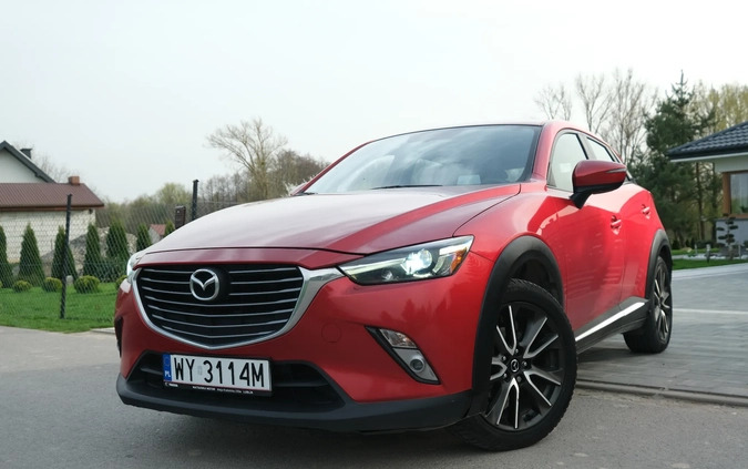Mazda CX-3 cena 64000 przebieg: 162000, rok produkcji 2016 z Warszawa małe 407